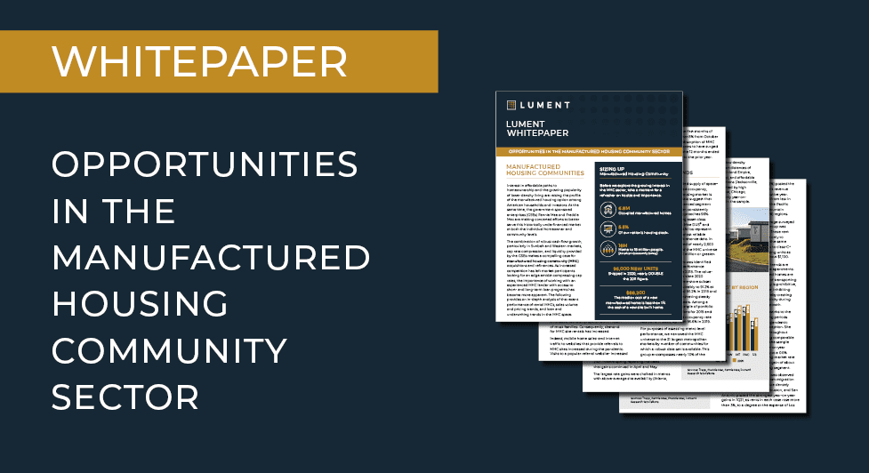 Whitepaper: Opportunities In The Manufactured Housing Community Sector - Whitepaper Mhc Featured Image