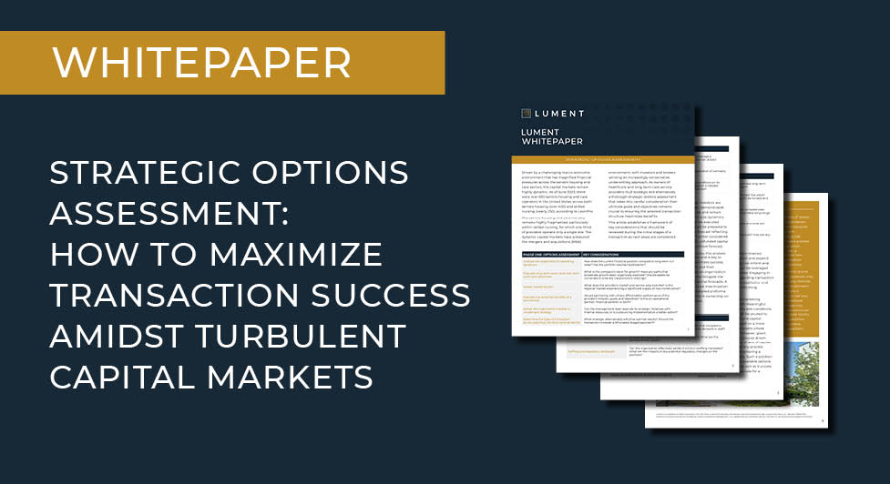 Whitepaper: Strategies To Maximize Transaction Success Amidst Turbulent Capital Markets -